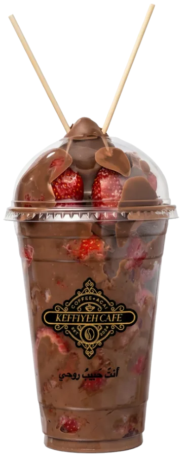 Chocolate strawberries cup